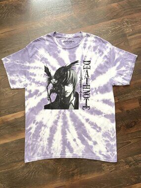 Death Note Light & Ryuk Purple Tie-Dye T-Shirt